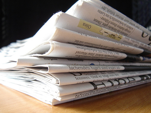Zeitungsstapel