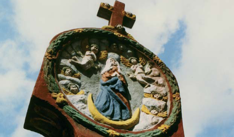 Wegzeichen mit Maria